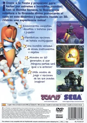 Worms 3D box cover back